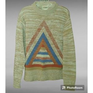 Vintage Women's Sweater Size Large XL Pullover Long Sleeve Crew Neck Tokens